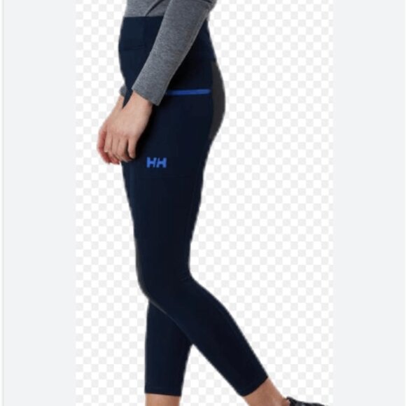 NWOT Helly Hansen Rask Leggings Blue and Black in Size M - Picture 1 of 16